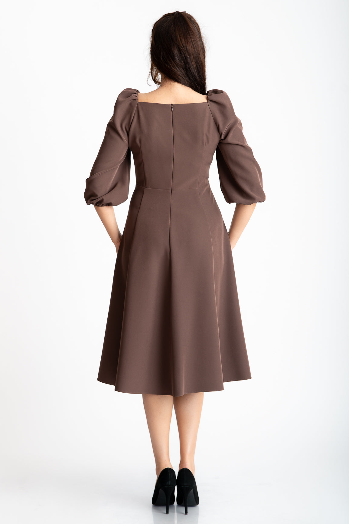 Rochie lejera, maro