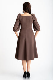 Rochie lejera, maro