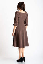 Rochie lejera, maro