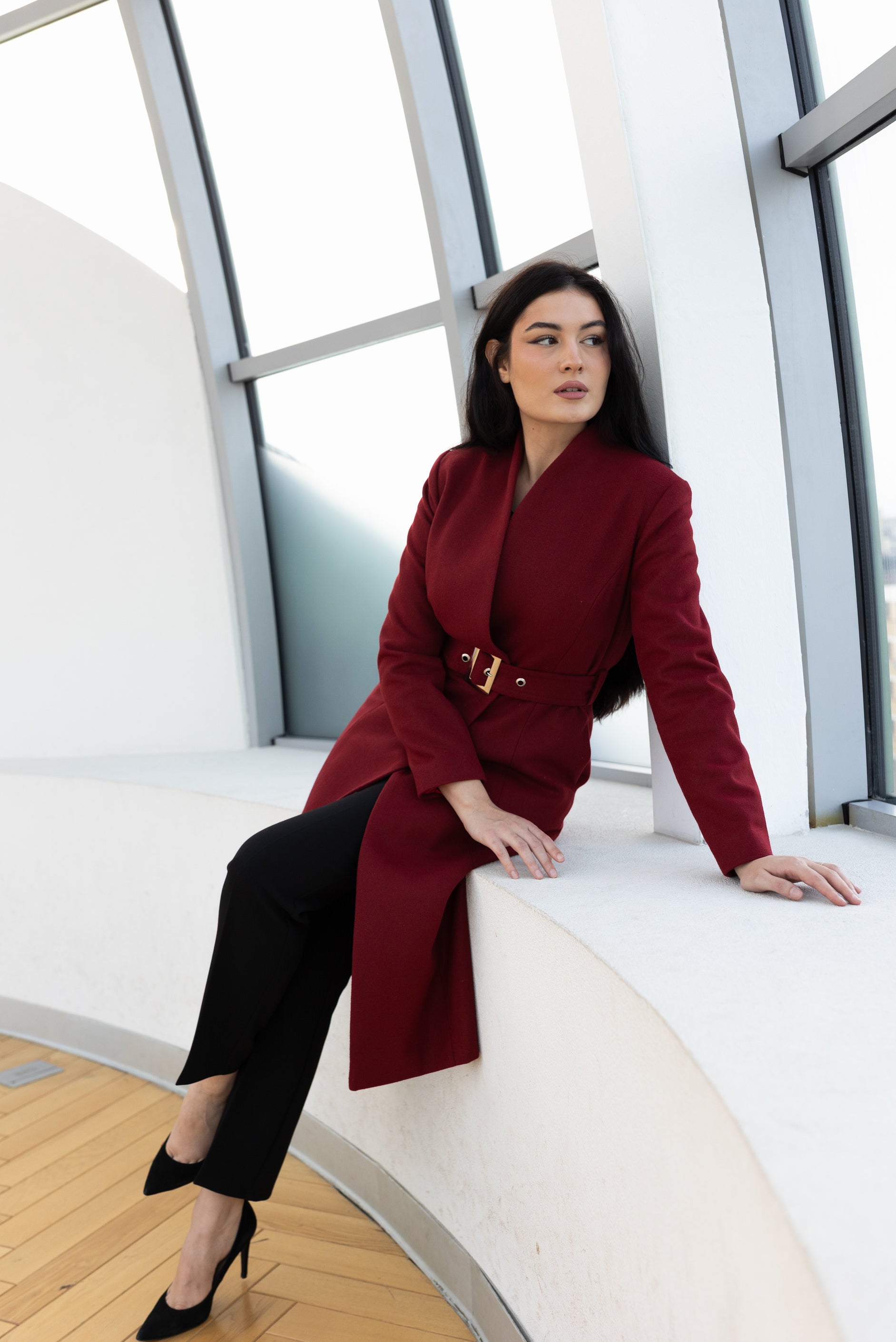 Palton cu cordon, grena