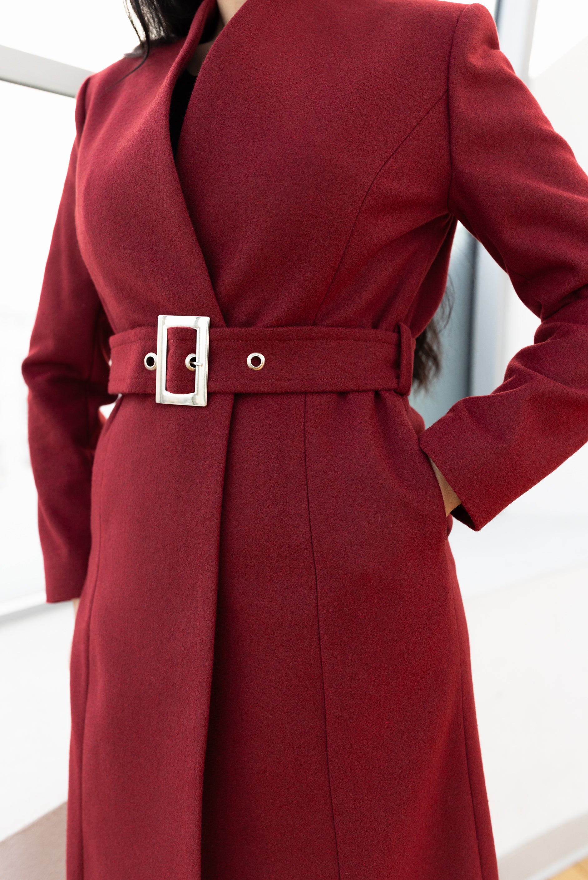 Palton cu cordon, grena