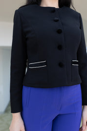 Sacou cambrat, negru