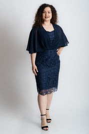 Rochie bleumarin dreapta