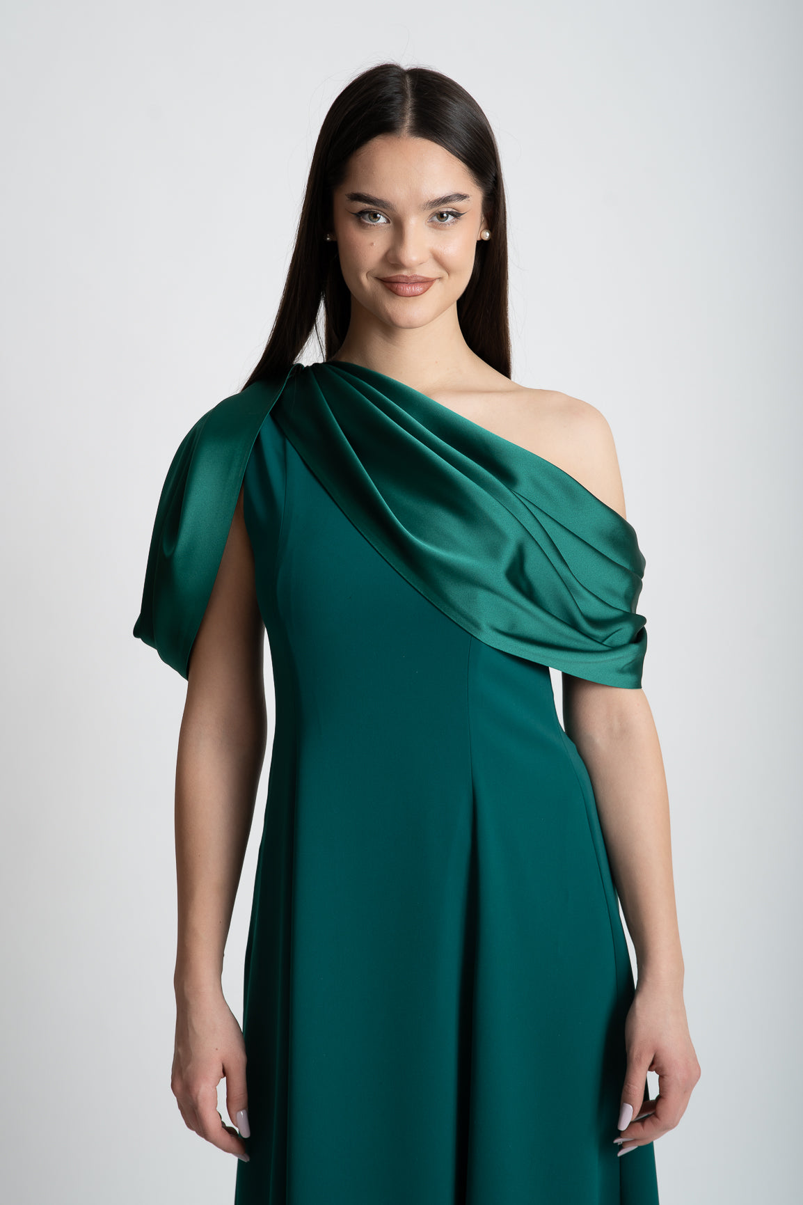 Rochie lunga verde de doamne