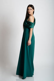 Rochie lunga verde de doamne