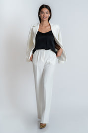 Pantaloni lejeri albi