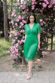 Rochie eleganta de ocazie, verde