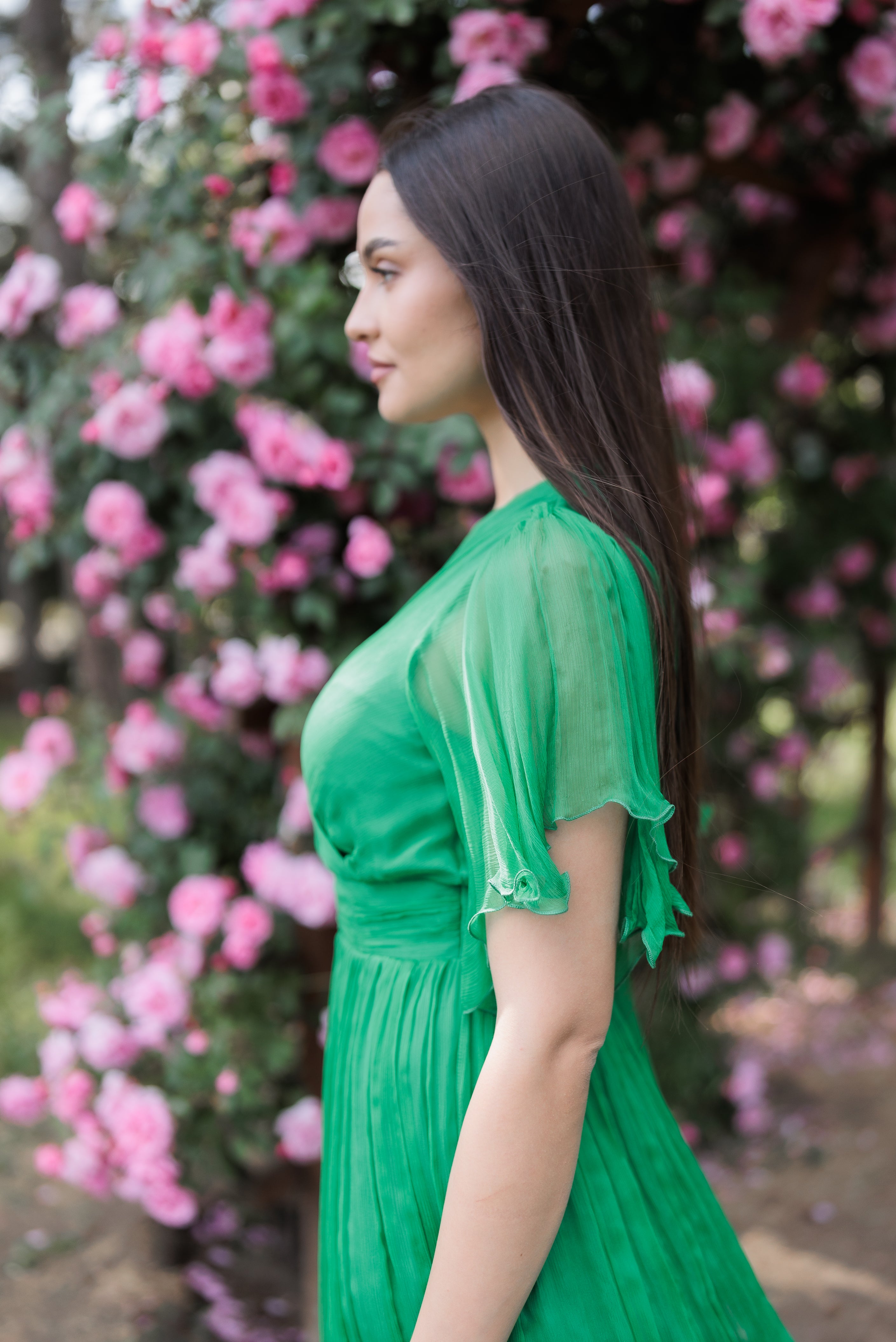 Rochie eleganta de ocazie, verde