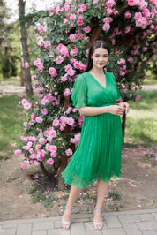 Rochie eleganta de ocazie, verde