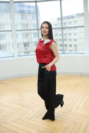 Pantaloni din satin