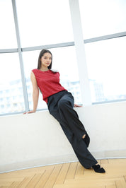 Pantaloni din satin