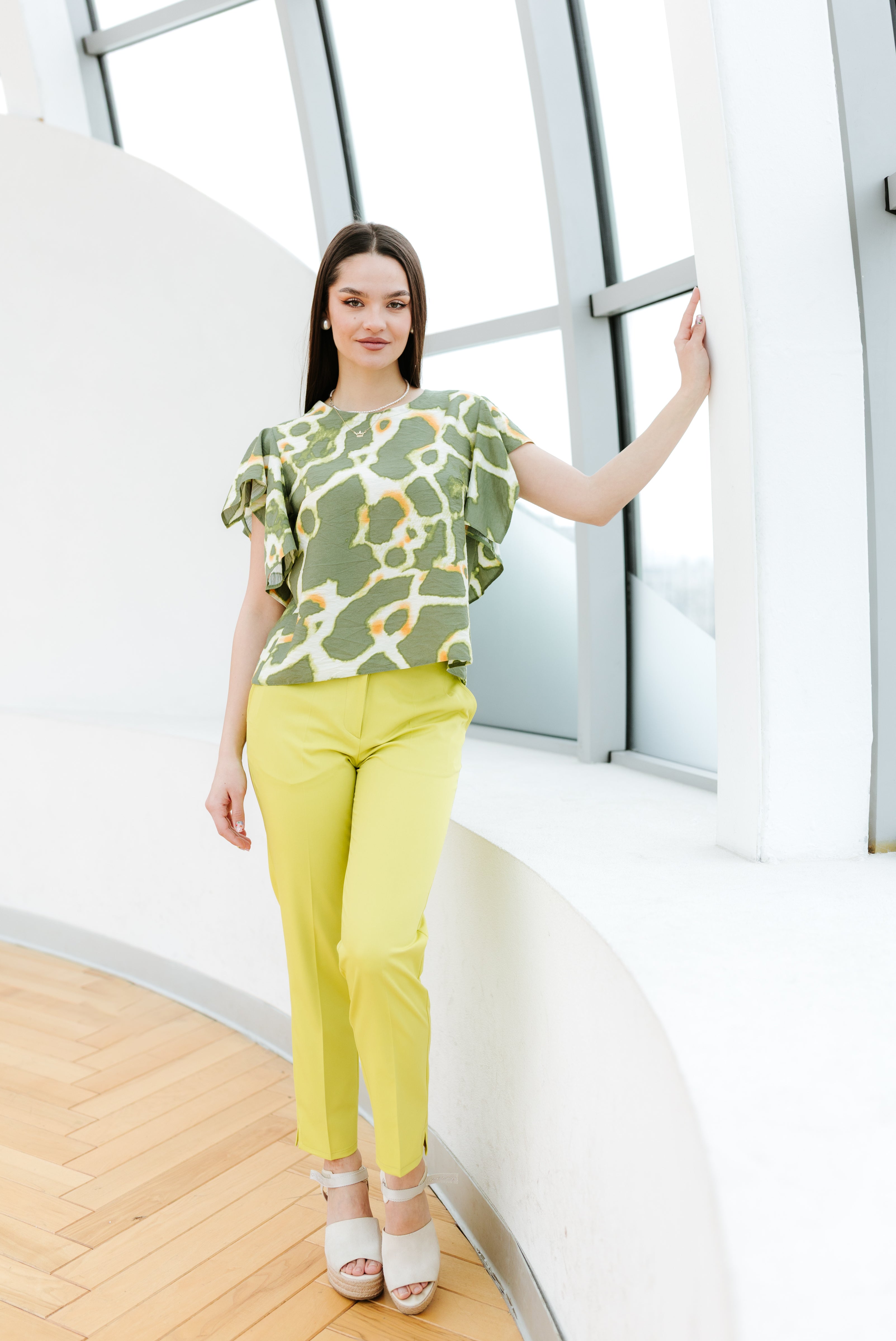 Bluza din viscoza fistic