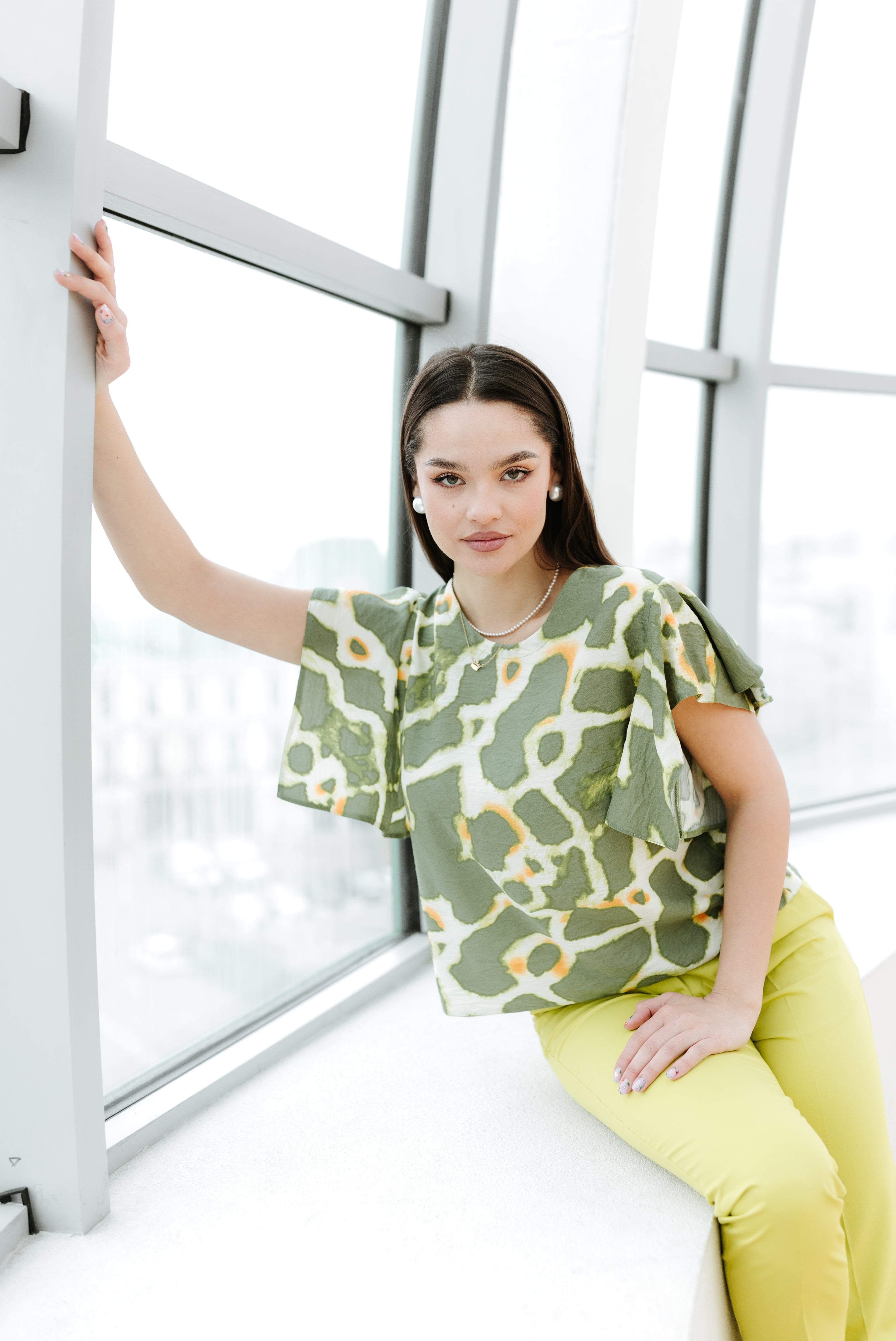 Bluza din viscoza fistic