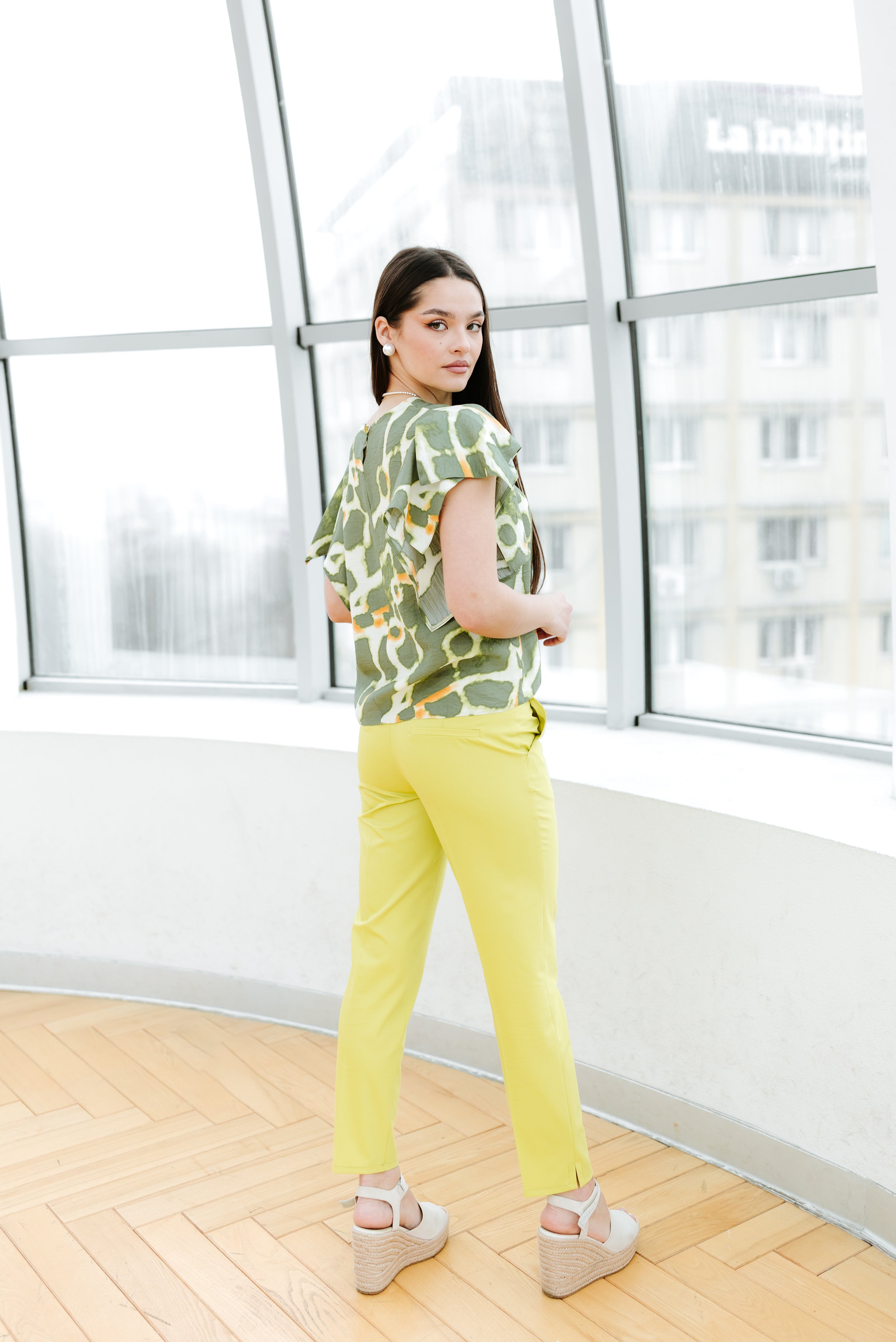 Bluza din viscoza fistic