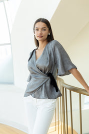 Bluza festiva, gri