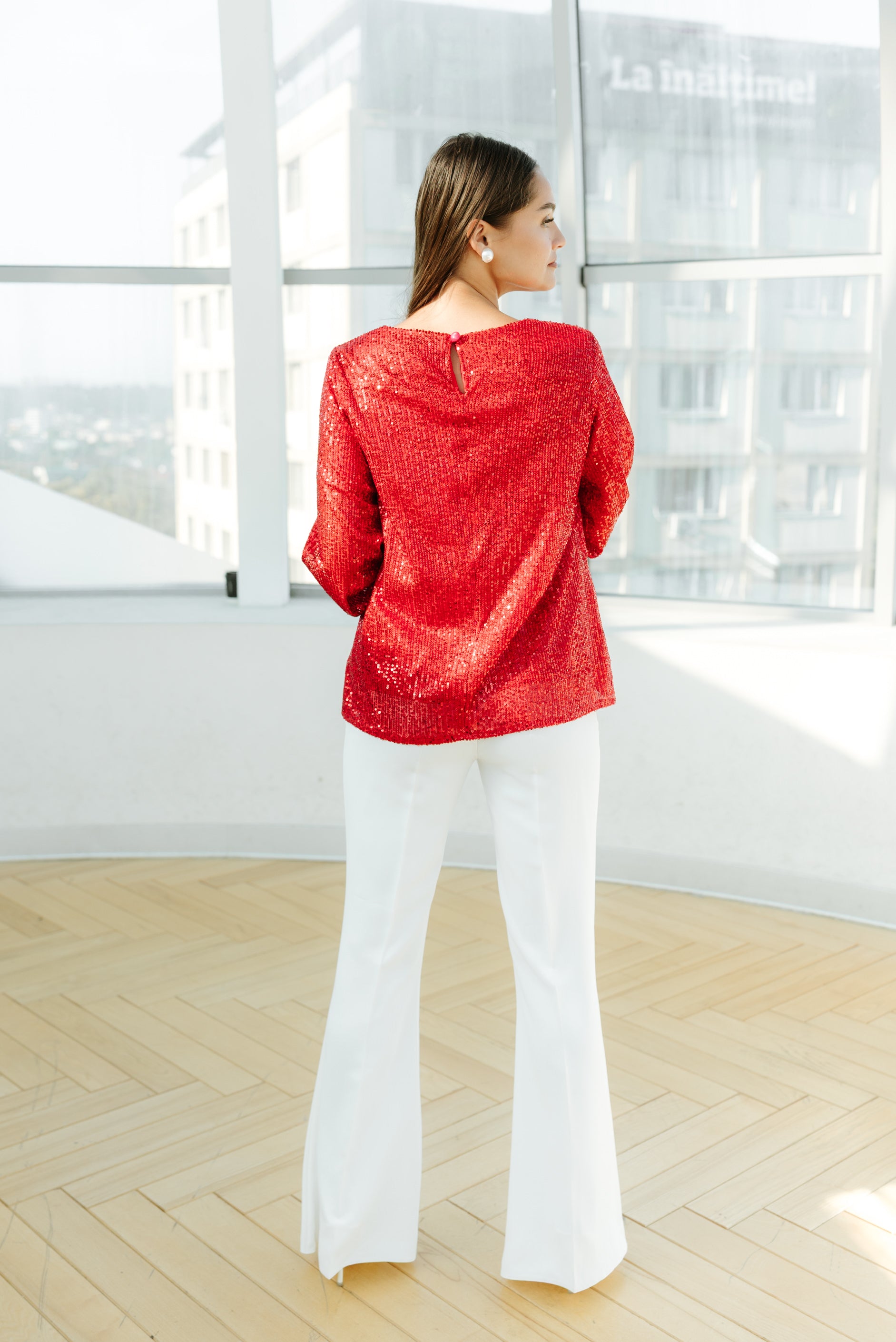 Bluza paiete rosie