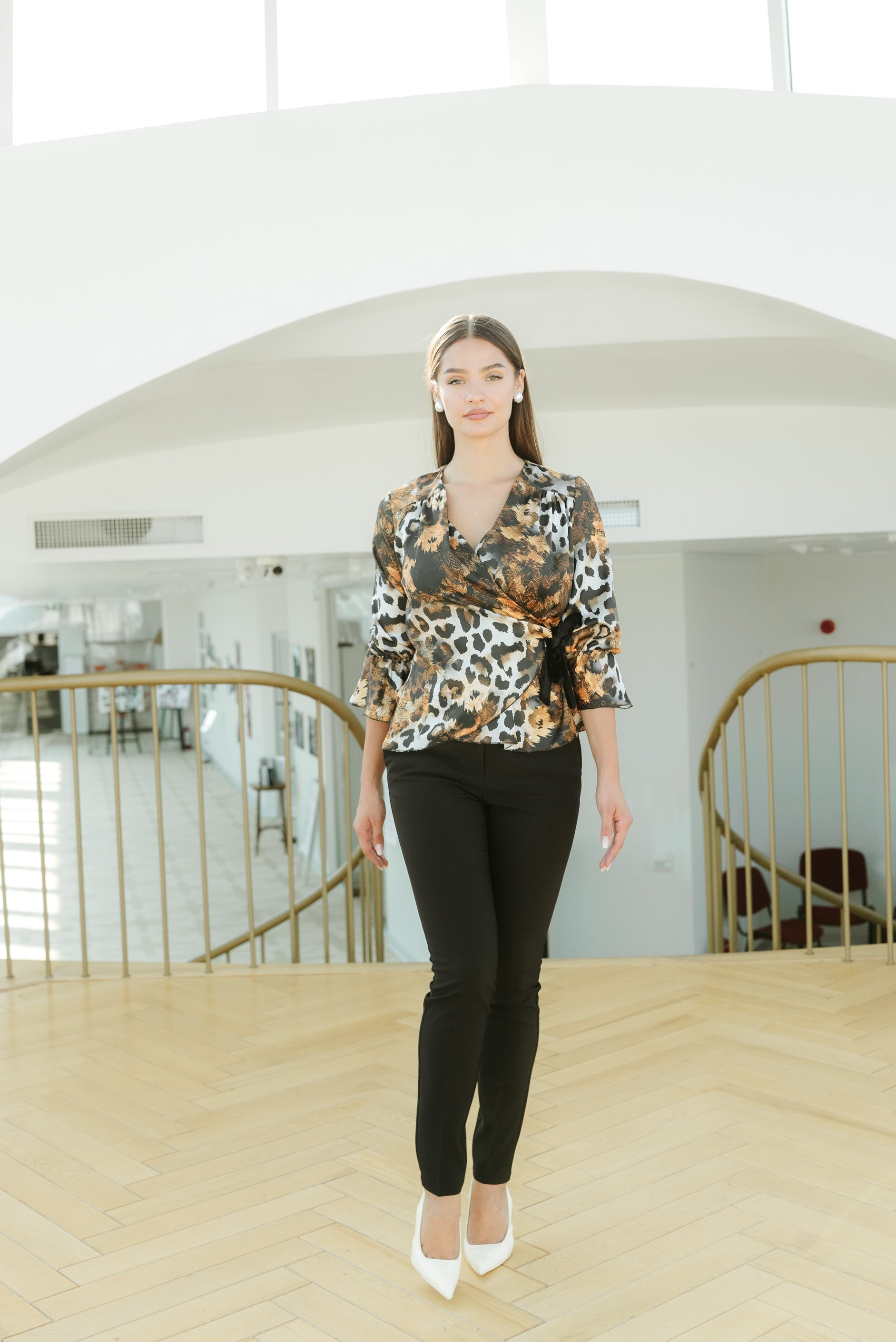 Bluza festiva, leopard