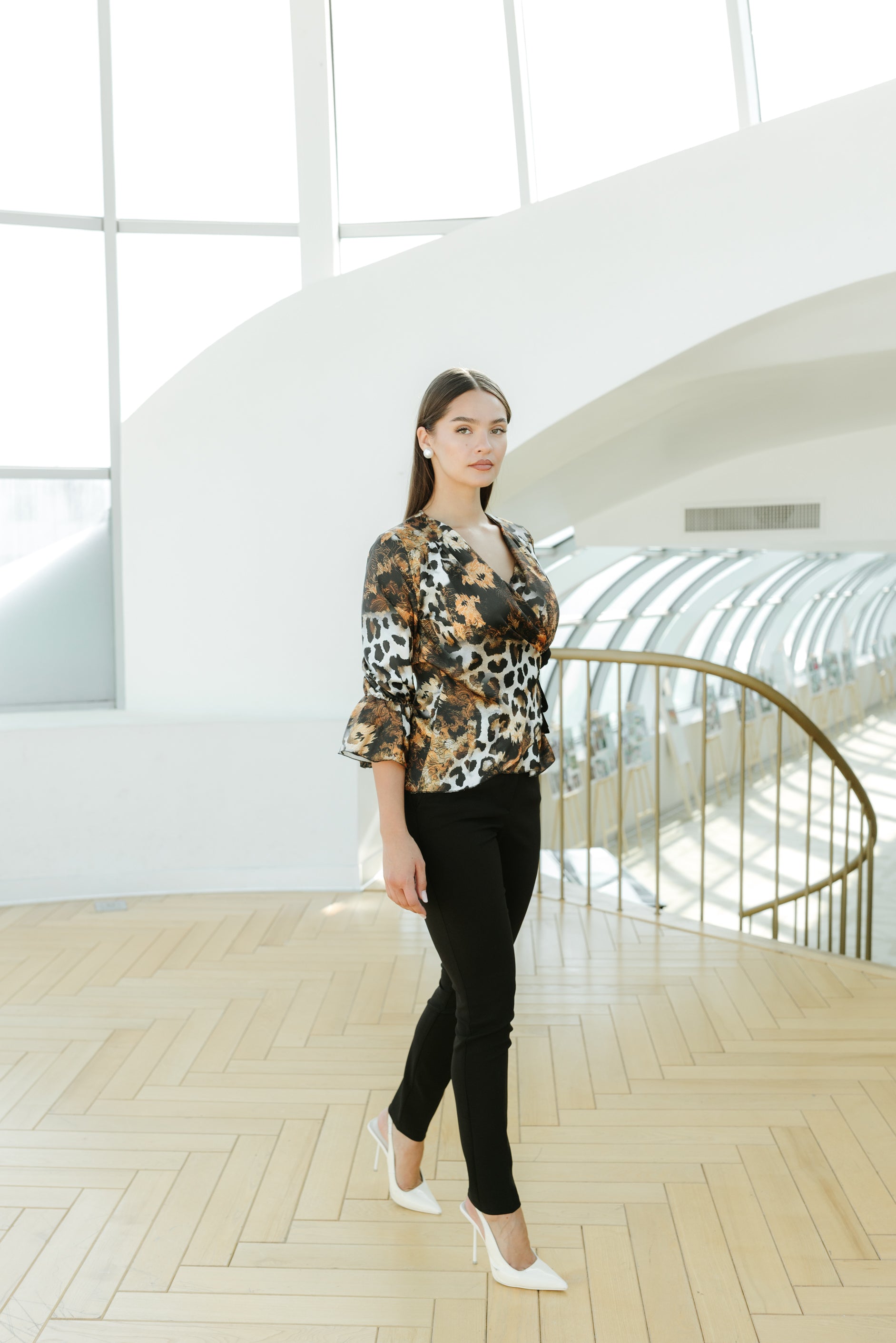 Bluza festiva, leopard