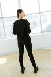 Bluza din jersay, neagra