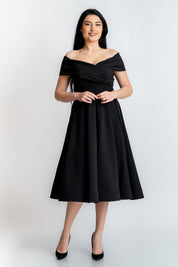 Rochie bufanta, neagra