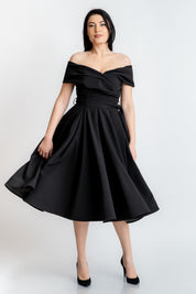 Rochie bufanta, neagra