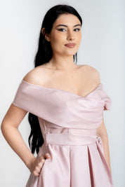 Rochie bufanta, roz