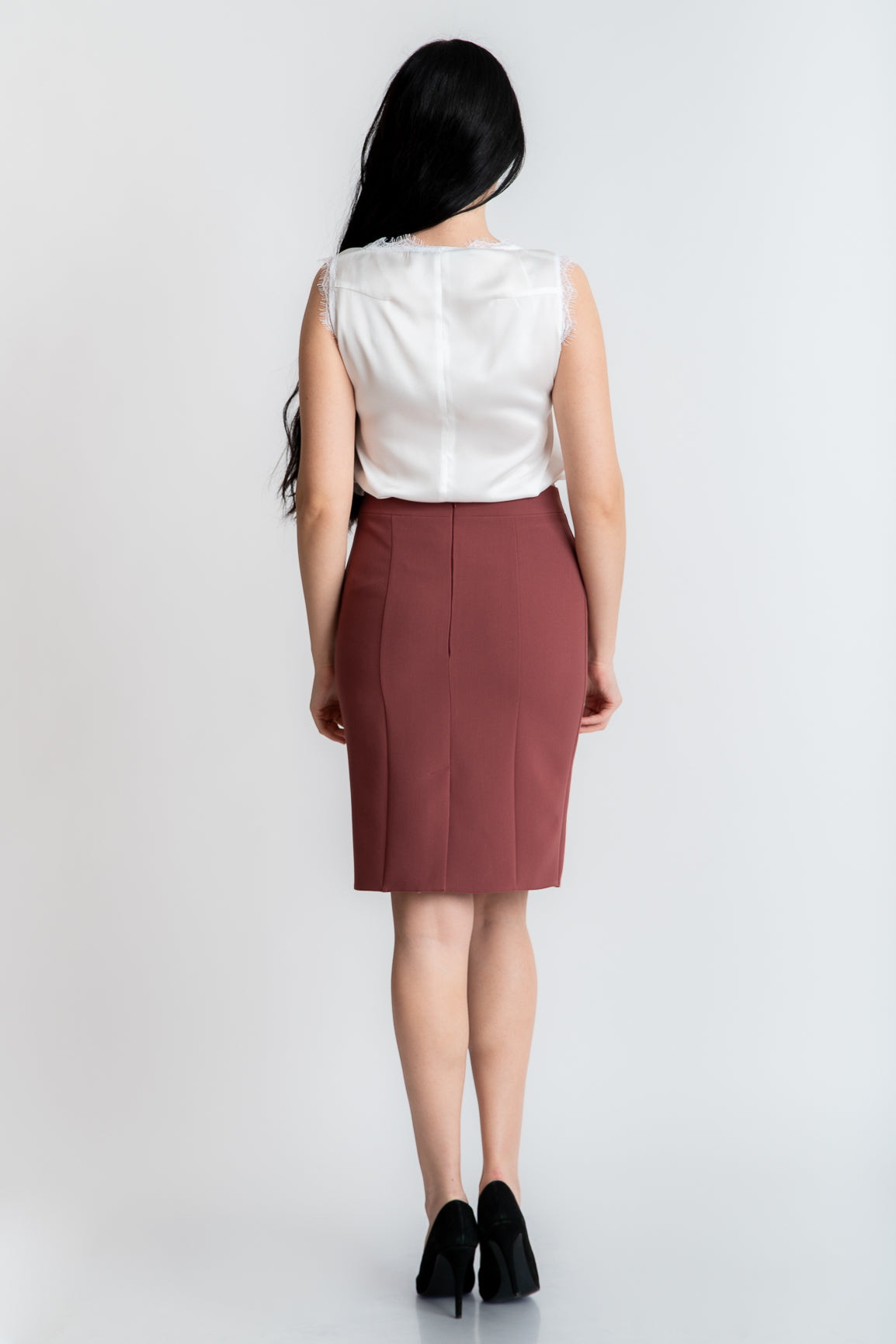 Fusta conica, dusty rose