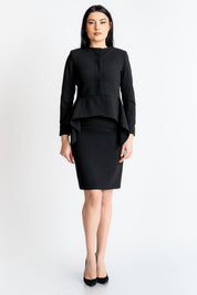 Sacou în colțuri, negru