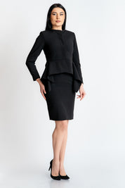 Sacou în colțuri, negru