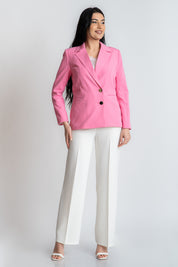 Pantaloni clasici albi