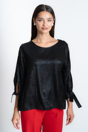 Bluza lejera eleganta, neagra