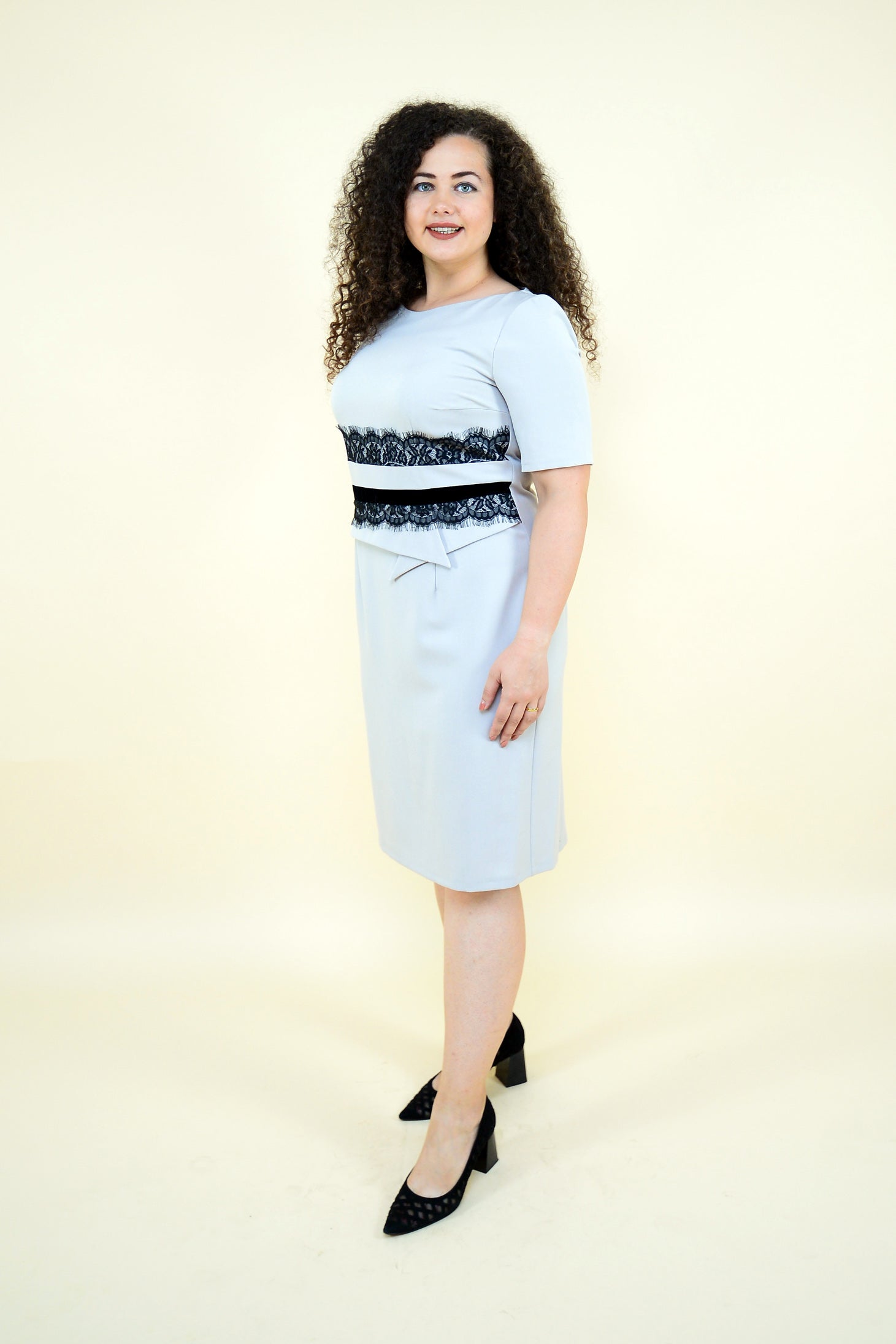 Rochie office gri