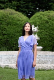 Rochie lavanda din matase