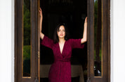 Rochie cu nod rosie lizzet