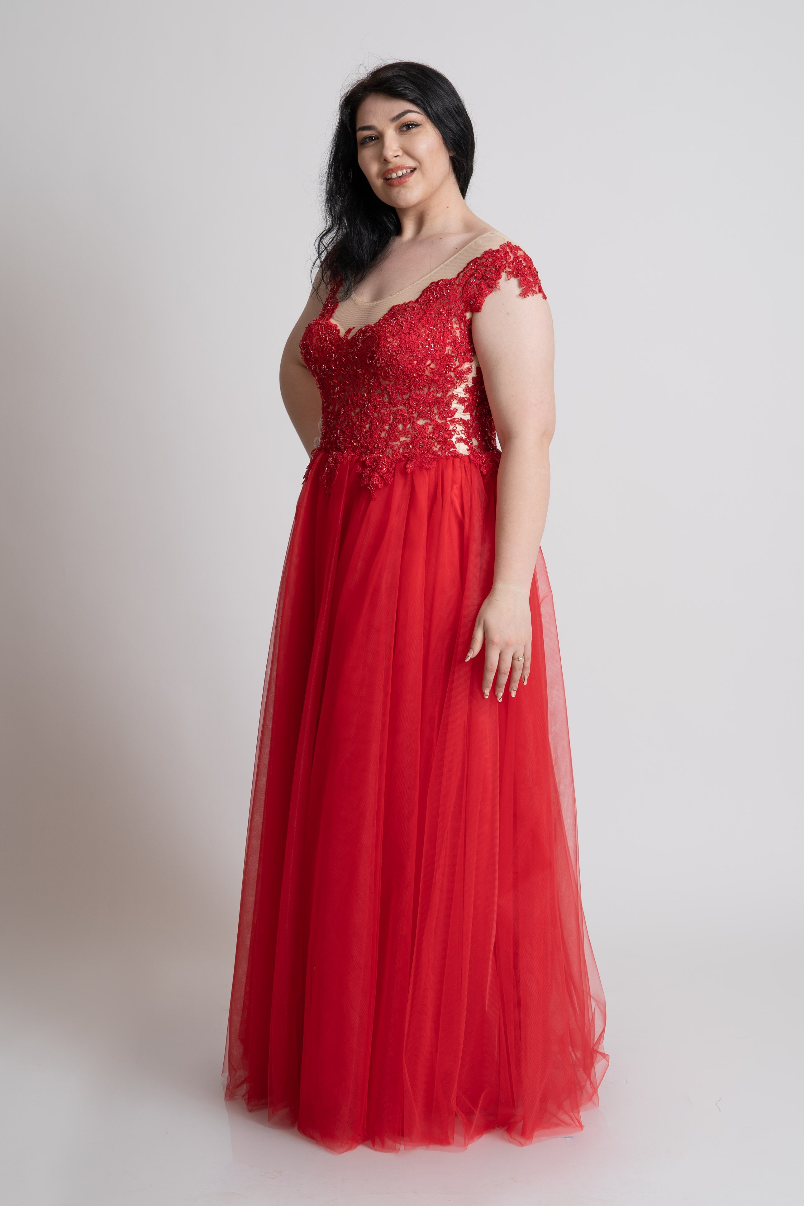 Rochie de soacra, rosie