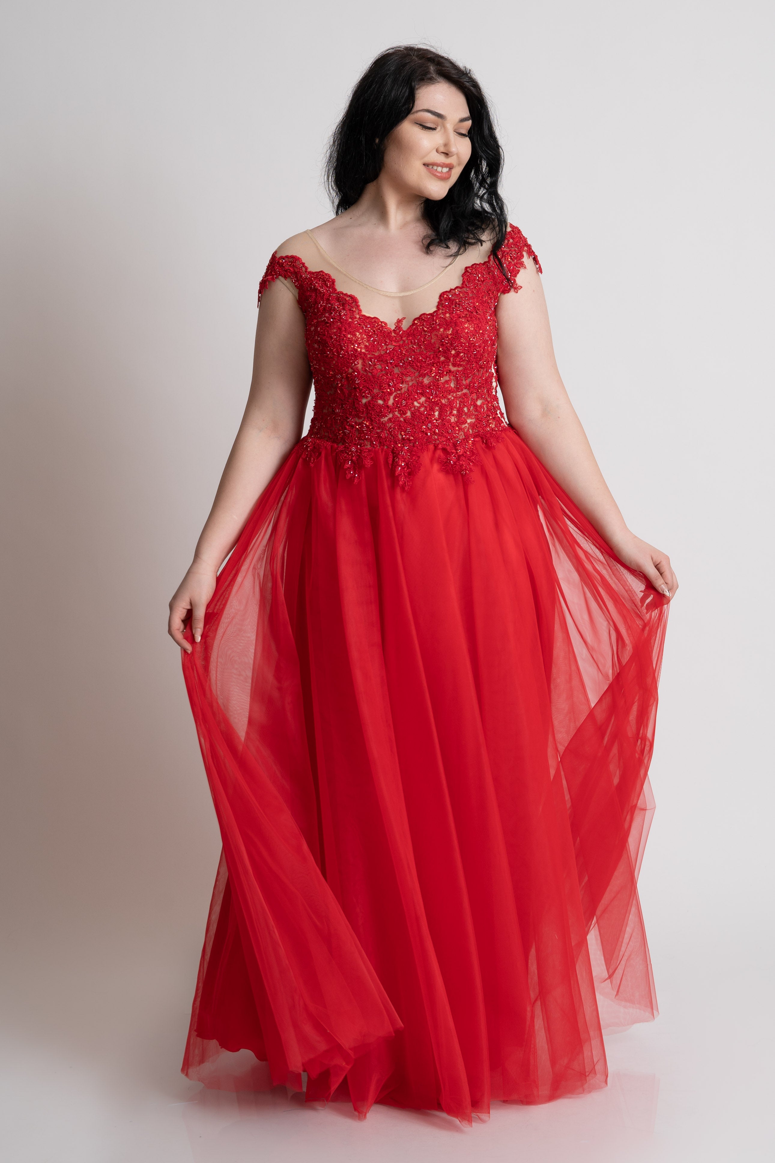 Rochie de soacra, rosie