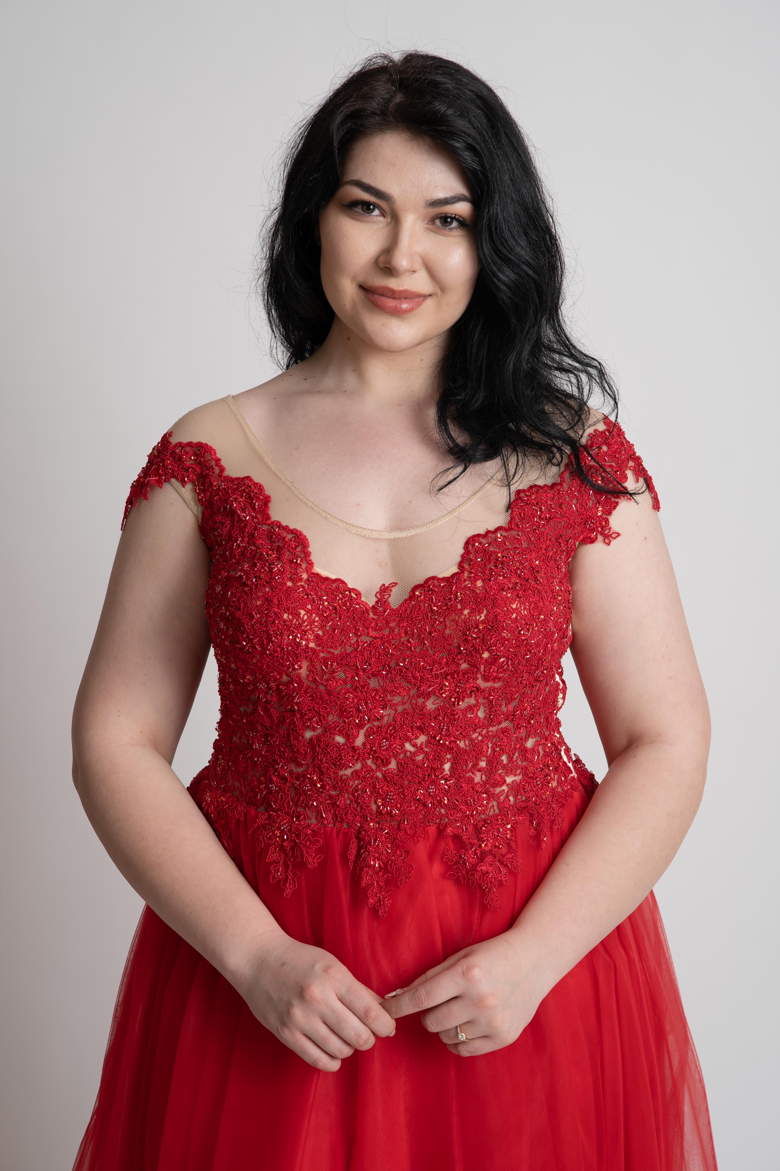 Rochie de soacra, rosie