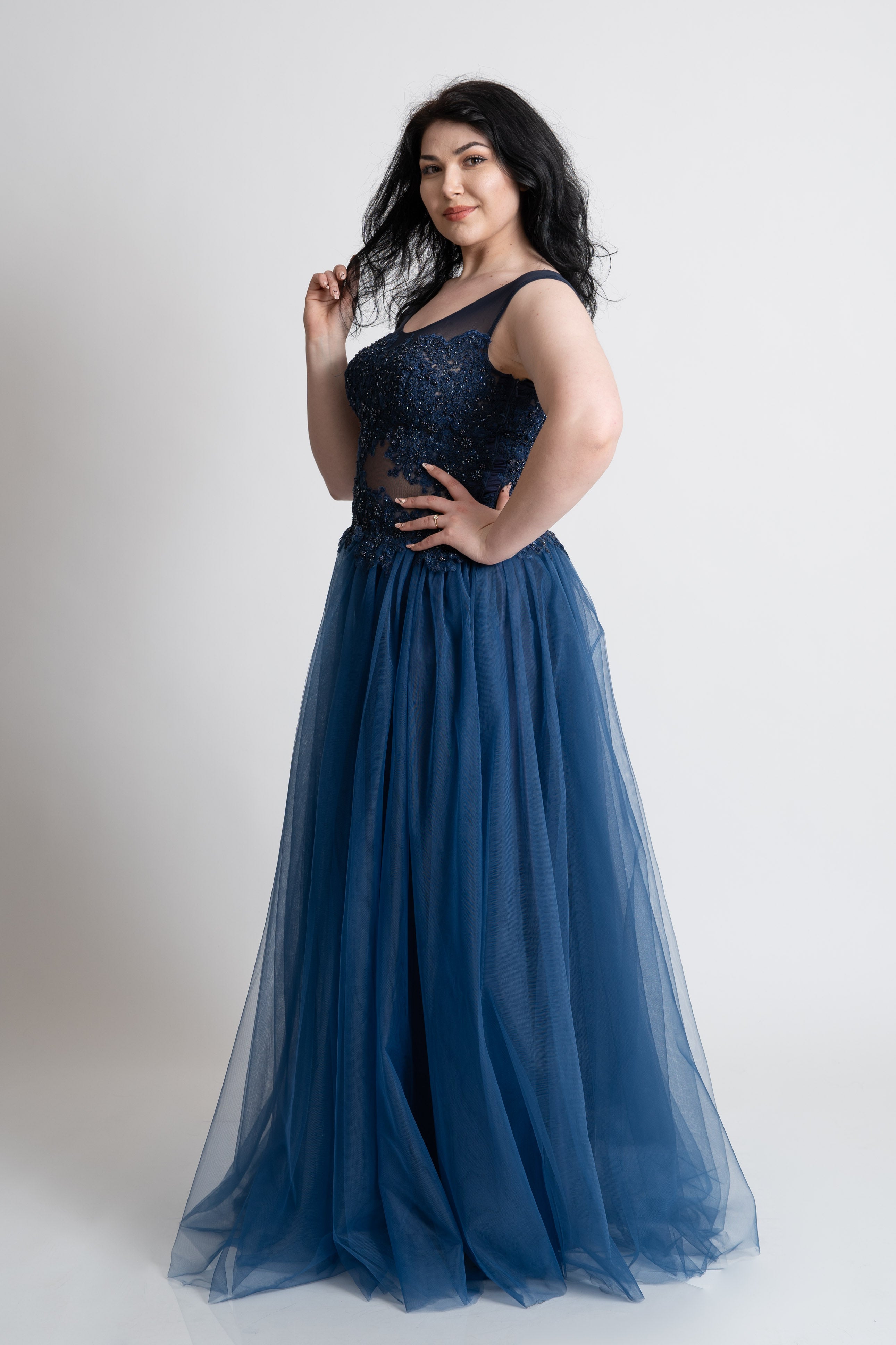 Rochie de soacra, bleumarin