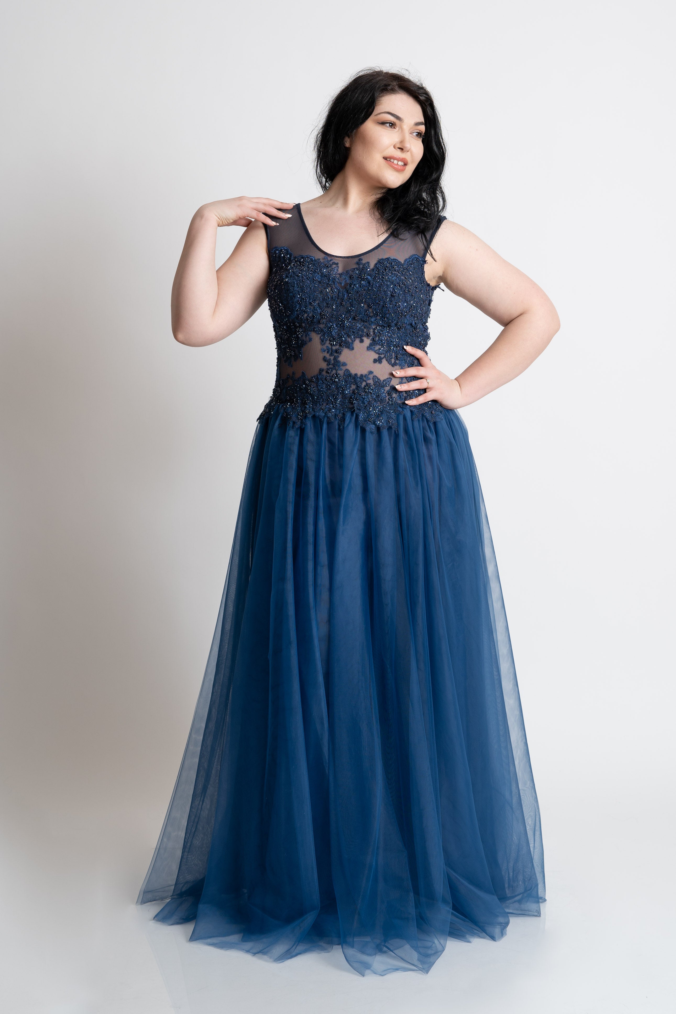 Rochie de soacra, bleumarin