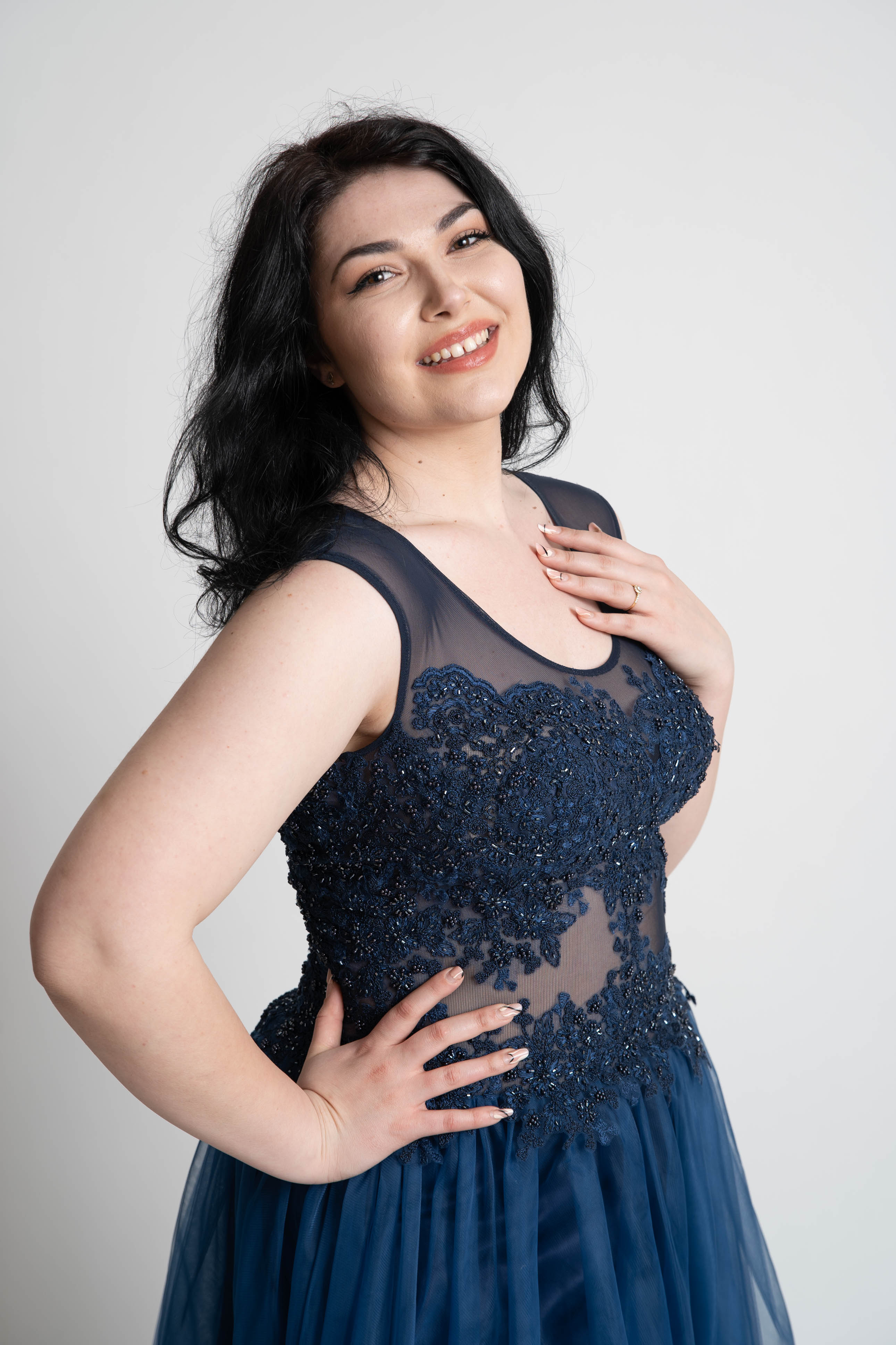 Rochie de soacra, bleumarin