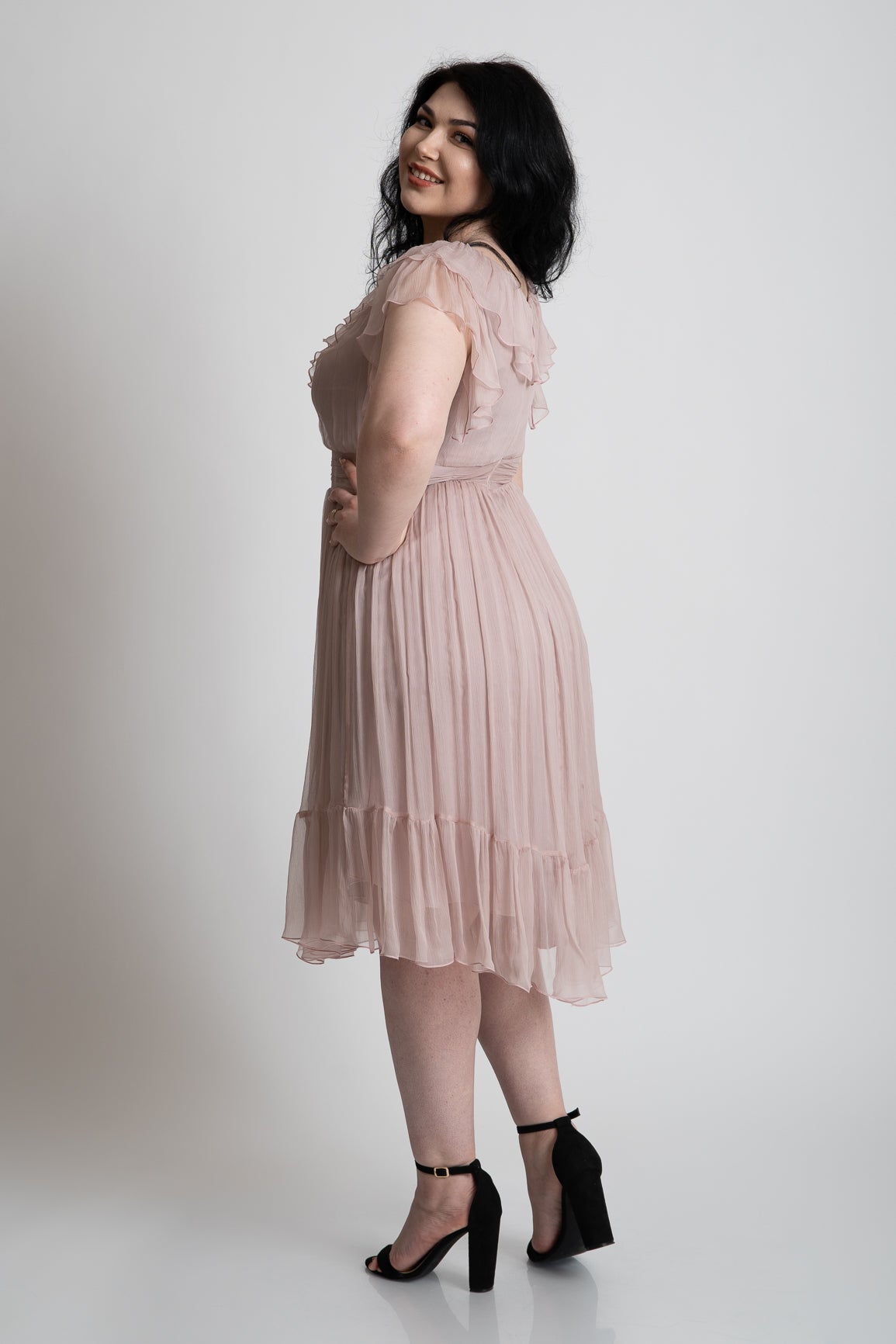 Rochie din matase marimi mari