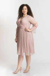 Rochie din matase, roz