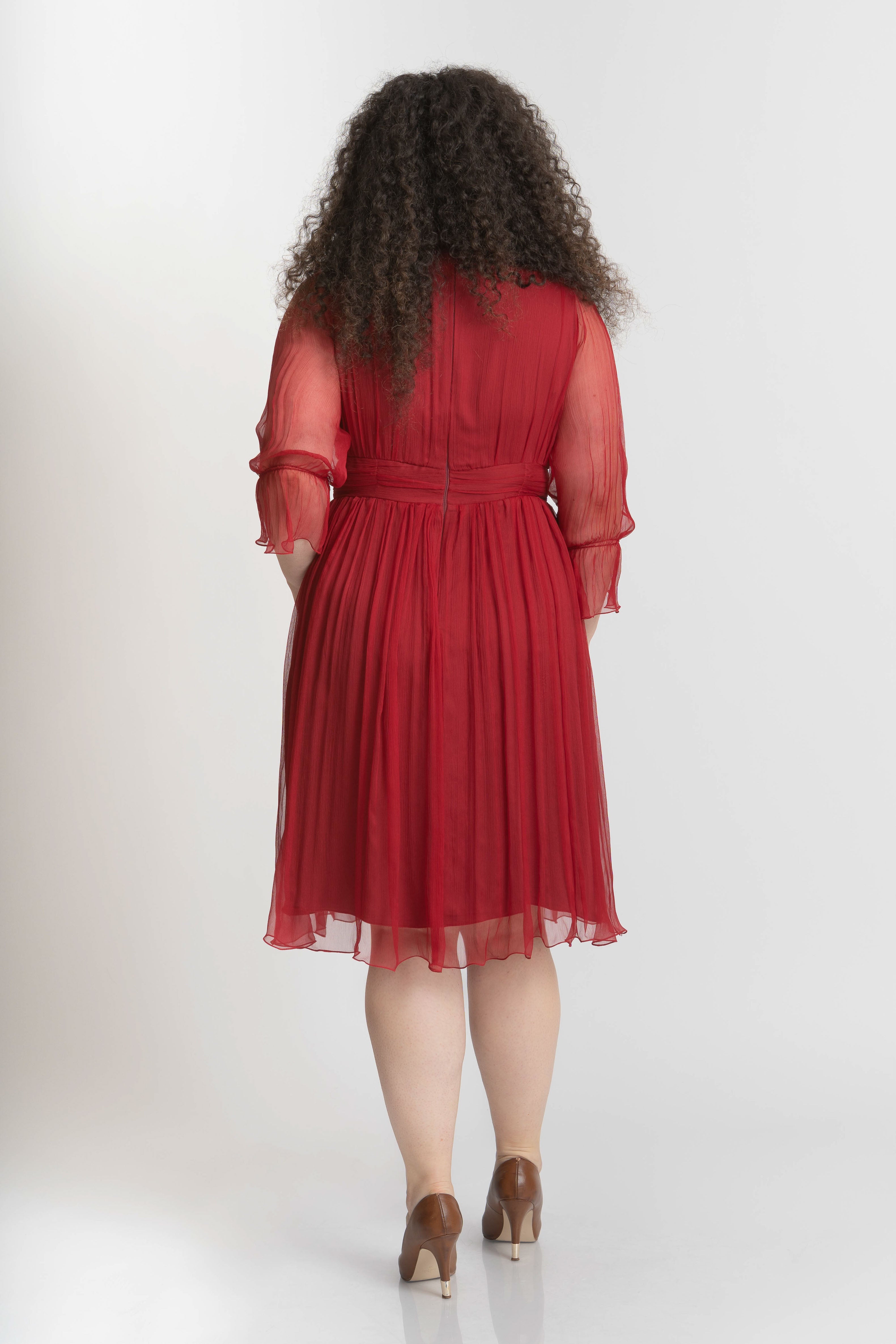 Rochie din matase rosie