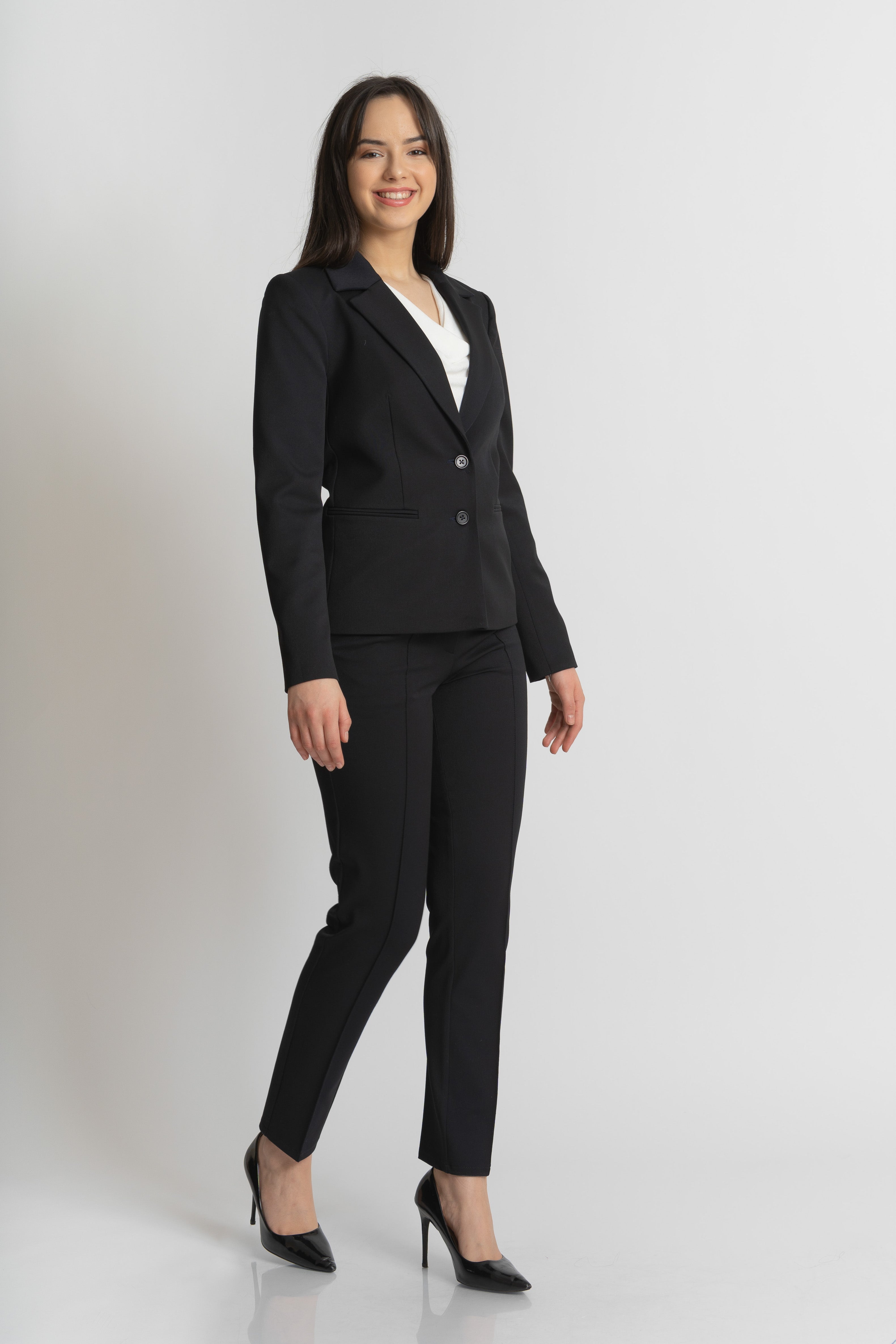 Sacou clasic bleumarin