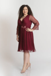 Rochie din matase grena
