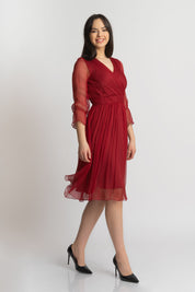 Rochie xxl din matase