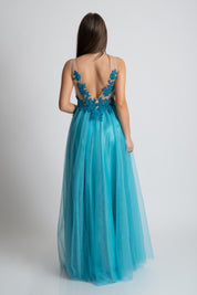 Rochie de banchet turcoaz