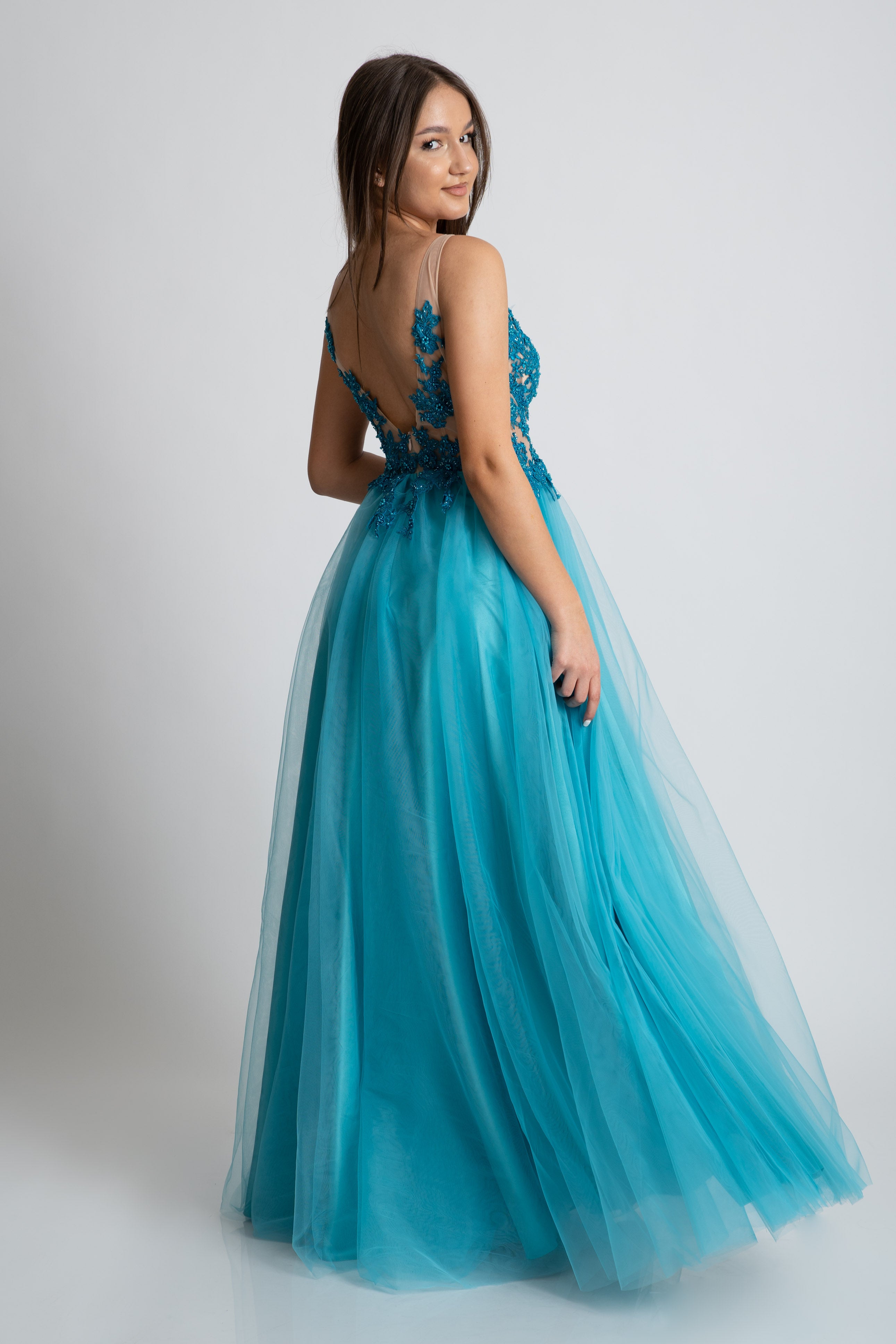 Rochie de banchet turcoaz