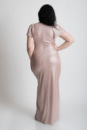 Rochie plus size roz ocazie