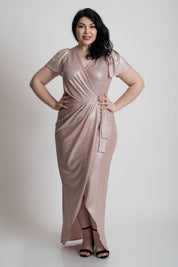 Rochie plus size roz ocazie